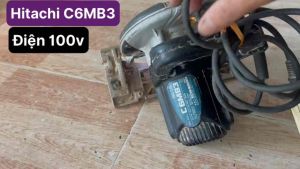 Cưa đĩa Hitachi hàng bãi xài điện 100 Volt lưỡi 165mm