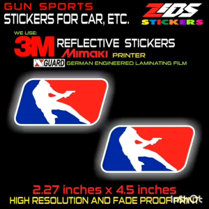 Gun Sports 3 3M Reflective Printed Laminated Sticker: A Comprehensive Guide