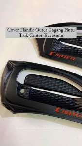 Cover Handle Outer Gagang Pintu Truk Canter travesium black doff
