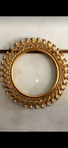 figura cermin mirror jati Cermin kaca ukir 90cm