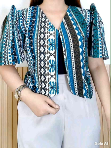 Ethnic Bolero Casual Office Attire Filipiana
