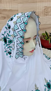 MUKENA DEWASA TERUSAN BAHAN POLINO SILK GRATE AAA