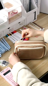 Tempat pensil jumbo Pencil case big kotak pensil aesthetic Korea premium import tempat pensil lucu capybara