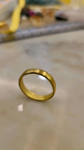 Cincin Besi Kuning Belah Rotan Pilihan Eksklusif Kualiti Tinggi Ring Germstones High Quality