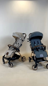 CAMERA รถเข็น ZITIใช้งานได้ตั้งแต่แรกเกิด รับน้ำหนักเด็กได้ 22 kg  โครงอลูมิเนียมสีโรสโกลด์  ปรับเอนนอนได้ 3 ระดับ