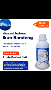 LA43 PROBIOTIK IKAN MASTER BANDENG OBAT & VITAMIN PEMACU PERTUMBUHAN IKAN BANDENG