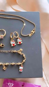 Perhiasan Xuping Set Anak Terlaris merah CXB557