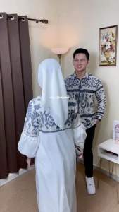 RANIA COUPLE TENUN WHITE SUMBA - DRESS TENUN KONDANGAN TERBARU