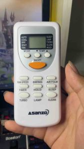 Remote điều khiển máy lạnh điều hoà ASANZO nút cam . Đồ bấm máy lạnh ASANZO . Tặng kèm pin sử dụng