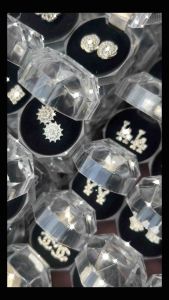 10pcs Pair assorted with Crystal Case +free 2pairs | Pro Ice Bling Earrings Fashion Daily for Men and Women