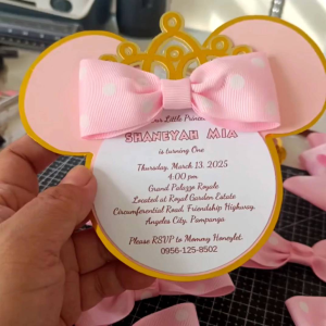 Minnie Mouse Invitation | Personalized Invitation