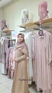 BAJU TERUSAN POLOS DRESS BUSUI ABAYA TERBARU GAMIS LENGAN KANCING FULL KANCING GAMIS ELZATTA
