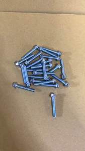 น็อตแคร้ง เบอร์10 M6x35 ยาว 3.5 c.m. **มีตัวเลือก** เกลียวมิล เหล็กชุบซิงค์ขาว มอเตอร์ไซค์ คุณภาพดี