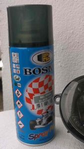 Bosny NO.1000 Black Tint Smoke Lamp(WEST MSIA CNNOT ODER) Spray Paint Rubber Paint Cat Plastic Rubber Spray Aerosol Paint