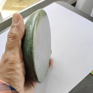 หินหยก หินร้อน หินเย็น ทรงนูนหลังเต่า spa ใหญ่มาก ขนาด 11*9*3.5 ซม. เก็บความร้อนได้ดี ขายแยกก้อน green jade massage stone หินประคบ ประคบร้อน ประคบเย็น หินสปา สีเขียวลายธรรมชาติ ทรงนูนหลังเต่า ใช้ประคบตามลำตัว หรือประคบท้อง ช่วยผ่อนคลาย