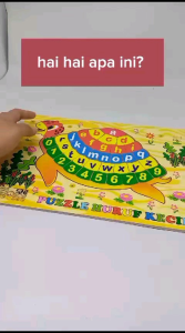 Malva Kayla Toys Puzzle Kayu Alphabet Kura Kura
