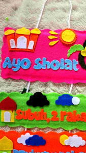 Hiasan Dinding Shalat 5 Waktu & Gantungan Dinding Shalat