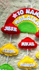 Hiasan dinding nama malaikat gantungan dinding nama malaikat Allah bisa bayar ditempat