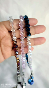 Tasbih kristal cantik mewah premium 33utir