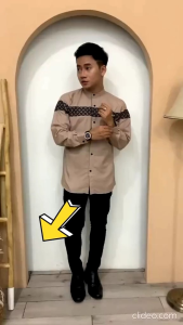 Baju Koko Muslim Pria Dewasa Motif KOBATA Kombinasi Batik Terbaru