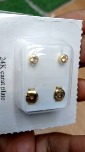 Anting Anak Mata Kecil Diamond & Titanium Anti Luntur & Anti Iritasi