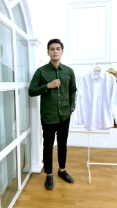 Kemeja polos panjang dewasakemeja kasualkemeja kantorkemeja terbaru