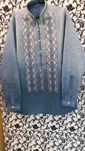 Dusty Blue Venusia Men’s Barong Modern: A Stylish Choice for Casual & Formal Wear