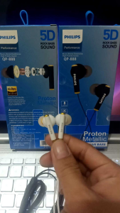 Headset Philips Stereo EXTRA BASS Sound 5D Proton Metallic IMPRESSIVE BASS HIRES AUDIO