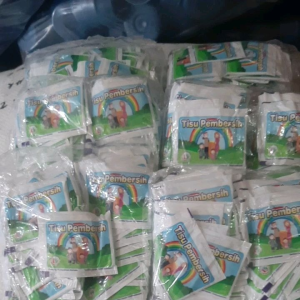 Tisu Galon Isi Ulang Air Dan RO Isi 500 pieces (5 Pack). Bisa Dipergunakan Untuk Membersihkan Tangan Ataupun Perangkat Lainnya (AL3019)