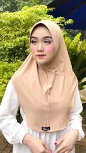 BERGO OVAL MENUTUP DADA  HIJAB OLAHRAGA TERBARU/HIJAB DAILY/BERGO HAMIDAH