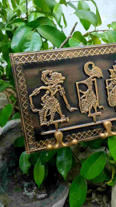 Kapstok Aluminium Antik Gantungan Baju Motif Wayang 1 Pcs