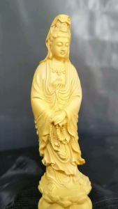 Tượng Quan Âm Bồ Tát để thờ cúng hoặc để xe ô tô cao 12cm