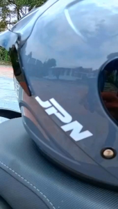 HELM JPN GALAXY PAKET GANTENG KEKINIAN WARNA GREY GLOSS