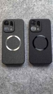 Denim Case reno 14 5G casing magnetic