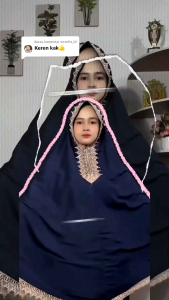 Mukena Dewasa 2in1 Traveling Renda Mewah bahan Katun Premium