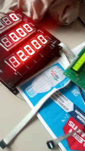 Set Cpu AC IC 32 Display segmen merah /hijau Pom Mini Pertamini