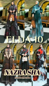 (2o1) OMEIRO ELDA SERIES 10 Baju Dress Gamis Syari Muslimah Elda Series Vol.10 By Omeiro. Nazra Sha