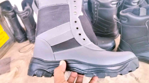 MANDIENS - Sepatu Linmas Safety PDL SATLINMAS Terbaru 2023 Ujung Besi - Sepatu Pdl Linmas Kulit PU