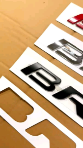 Emblem Hood Kap Mesin Mobil BRIO Hitam Merah Chrome