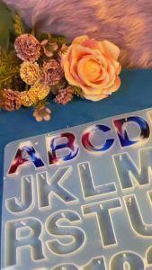 FancyArtsy Alphabet Letter Silicon Mold Jewelry Making Tool Crystal Epoxy DIY resin epoxy