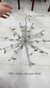 Móc Chùm Phơi Đồ Em Bé Vớ… Móc Inox Mắc Inox Phơi Đồ ( 20 Móc / 30 Móc )