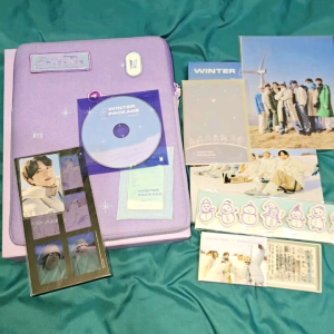 BTS 2021 Winter Package in Gangwon with Jin Photocard PC and V 6-Cut Film Photo Official Unsealed
