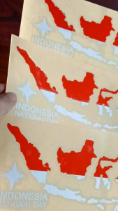 Stiker mobil Peta indonesia Reflektor