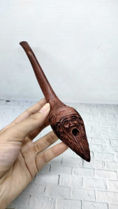 cangklong once pipa kayu nagasari ukir pak jenggot C36