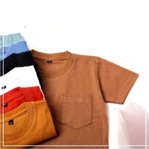 Kaos Anak Laki-laki & Perempuan Saku Depan