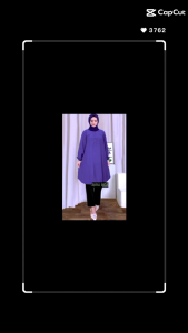 Tunik Polos Viscose Jumbo Ungu Terong