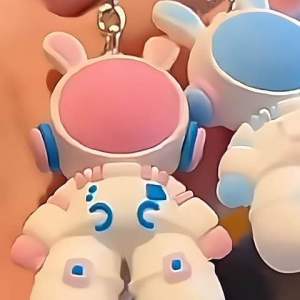 [chuchu] พวงกุญแจนักบินอวกาศ น้องกระต่ายนักบิน 3D รูปการ์ตูนน่ารัก สีสดใส พร้อมส่งในไทย