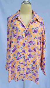 เสื้อเชิ้ต ผู้หญิง ลายดอก อก 53 นิ้ว ยี่ห้อ Primark ผ้านุ่ม ใส่สบาย