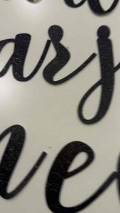 Customize Name Banner Black Alphabet Small Letter Cursive DIY Glitter Paper Nama Huruf Birthday Raya