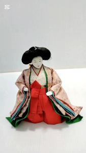 ตุ๊กตาชุดกิโมโน ตุ๊กตาญี่ปุนโบราณ ตุ๊กตาญี่ปุ่น(กิโมโนชมพูยืน)